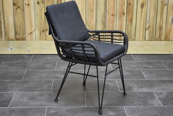 Dover Dining Tuinstoel Charcoal
