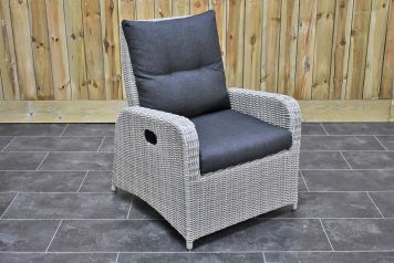 Florida Verstelbare Lounge Tuinstoel Light Kobo Grey