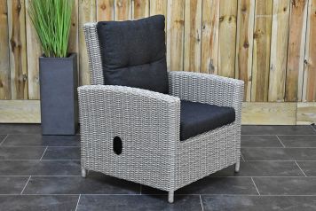 Lounge Tuinstoel Verstelbaar New York Light Kobo Grey