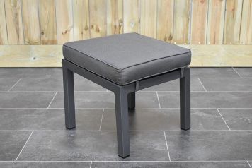 Oxford Aluminium Hocker Dark Grey