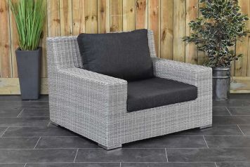 Riga Lounge Tuinstoel Light Kobo Grey