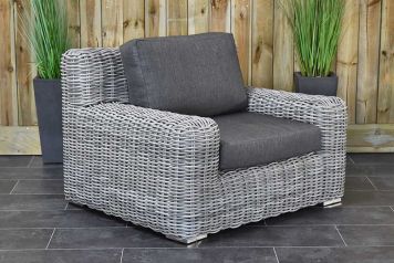 Lounge Tuinstoel Vallemara Faded White Grey