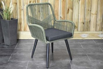 Villanova Rope Dining Tuinstoel Olive Green