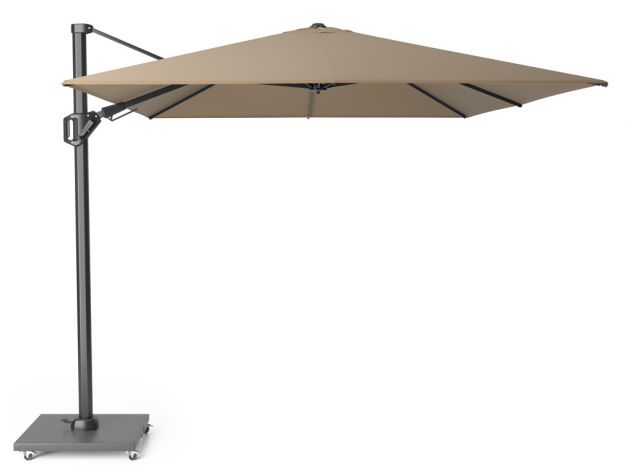 Nadenkend Ontstaan slecht humeur Platinum Challenger T2 3,5 x 2,6 m Zweefparasol Taupe Incl. Granietenvoet  en Beschermhoes