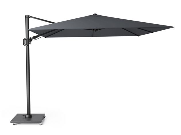 consumptie paddestoel puberteit Platinum Challenger T2 3 x 3 m Zweefparasol Antraciet Incl. Granietenvoet  en Beschermhoes