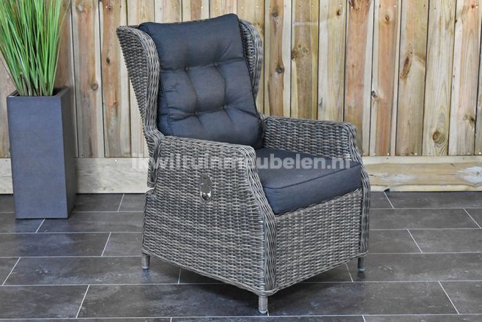 beeld Ringlet verlies Lounge Tuinstoel Verstelbaar Barcelona Grey · Scherpe Prijs!