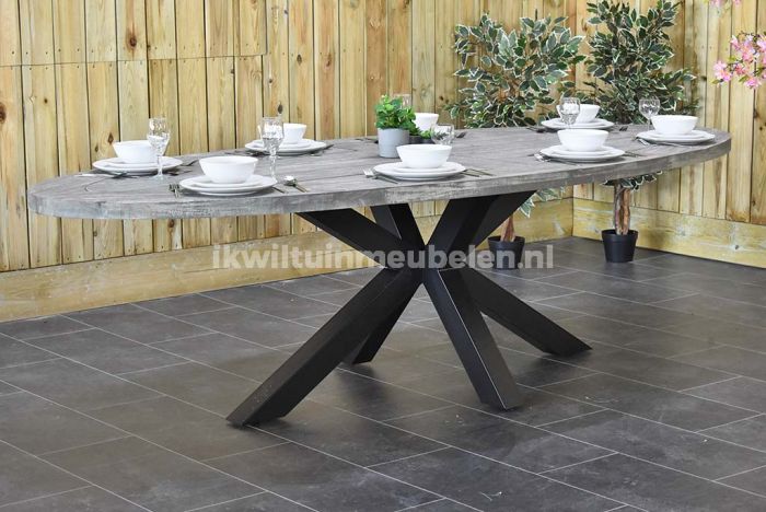 Tuintafel Ovaal Bixley 280 Antique