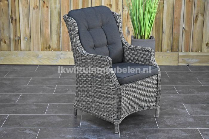 zonsondergang infrastructuur Resultaat Dining Tuinstoel Darwin Kobo Grey · Scherpe Prijs!