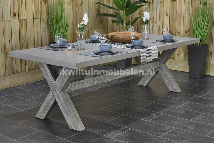 Een deel Ik heb het erkend terrorist Tuintafel Norwich 250 Polystone Vintage Antique Grey · Groot voordeel!