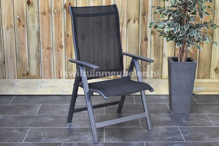 Torino Aluminium Standenstoel Inklapbaar Dark Grey