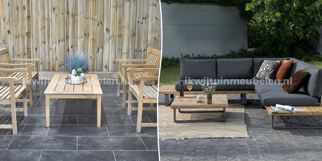 Houten loungeset teakhout kopen