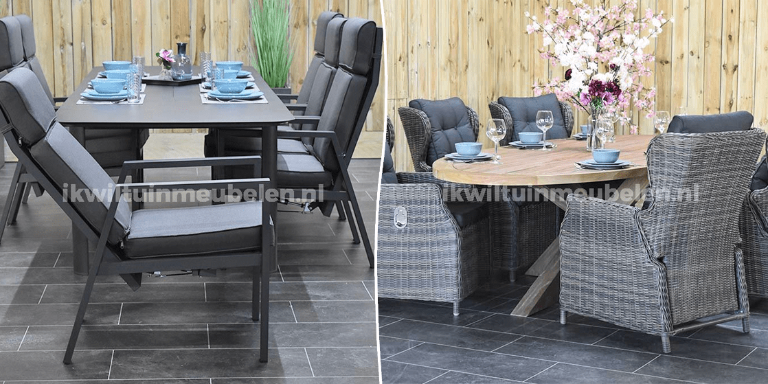 Tuinset met verstelbare stoelen kopen