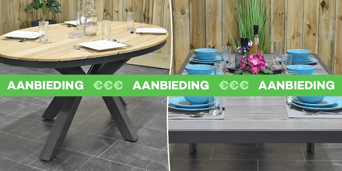 Tuintafel aanbieding