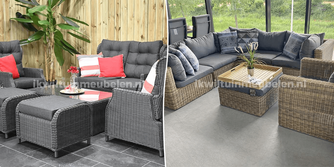 Wicker loungeset kopen